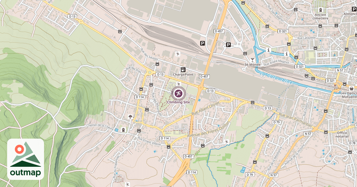 Map of Climbing Site