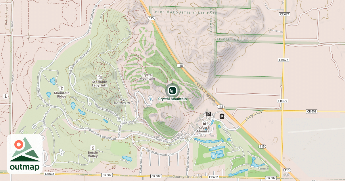 Map of Crystal Mountain