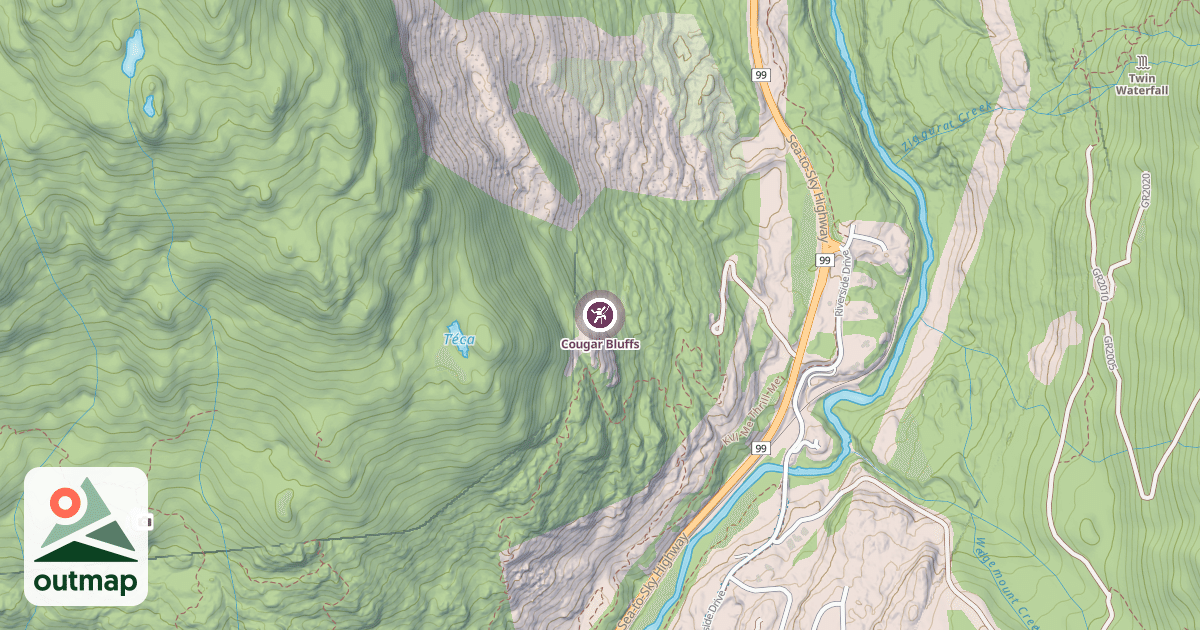 Map of Cougar Bluffs
