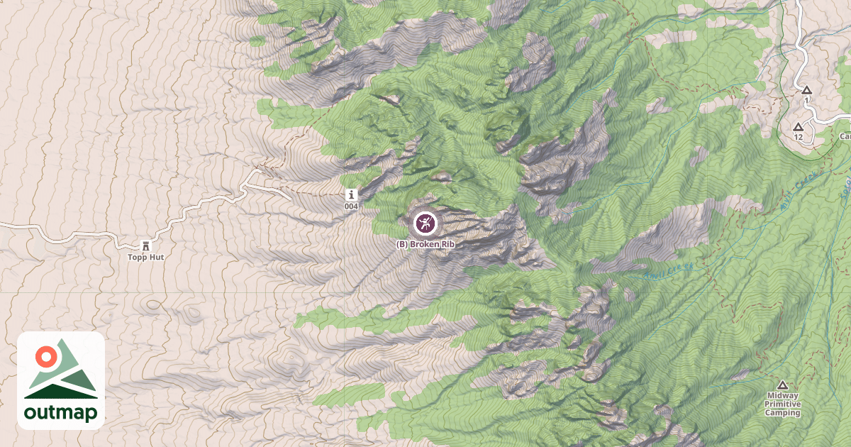 Map of (B) Broken Rib