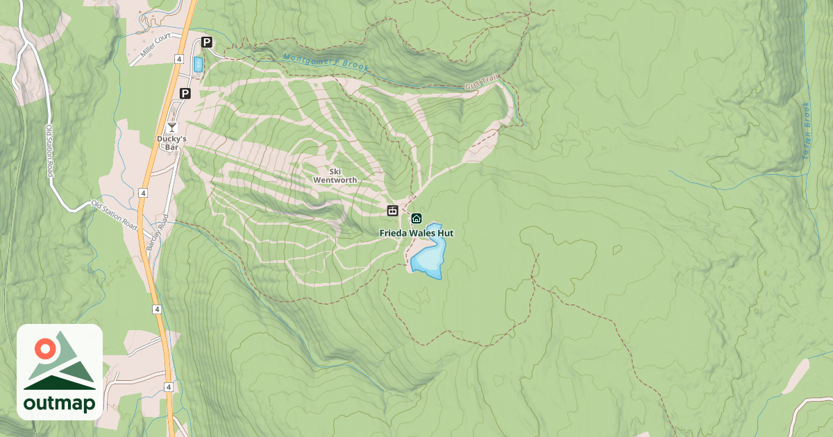 Map of Frieda Wales Hut