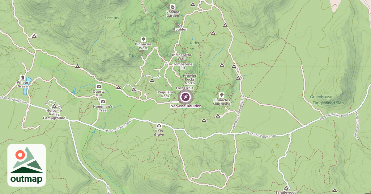Map of Neowise Boulder