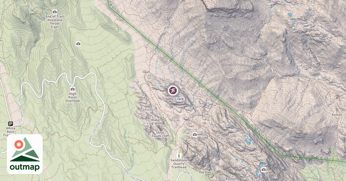 Map of Trophy Crack
