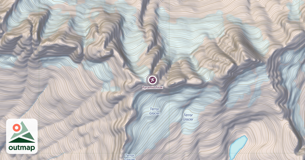 Map of Pyramid Peak