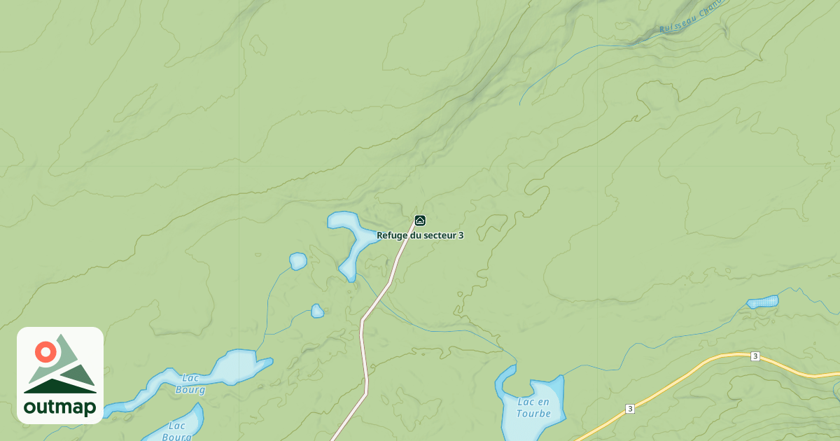 Map of Refuge du secteur 3