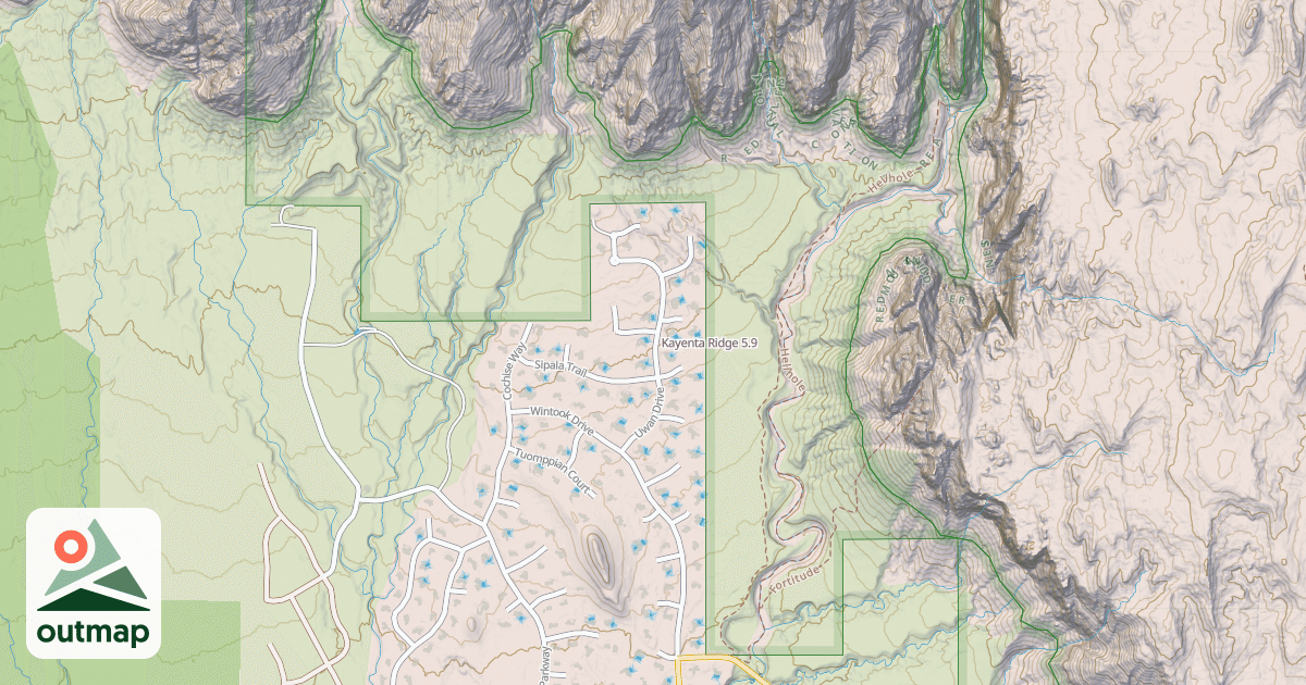 Map of Kayenta Ridge