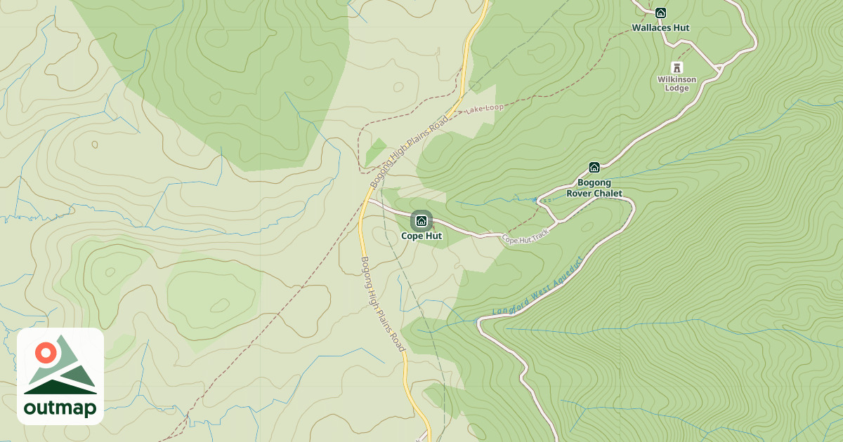 Map of Cope Hut