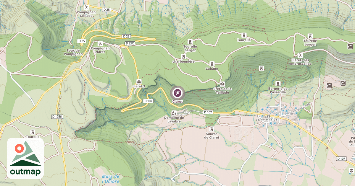 Map of Claret