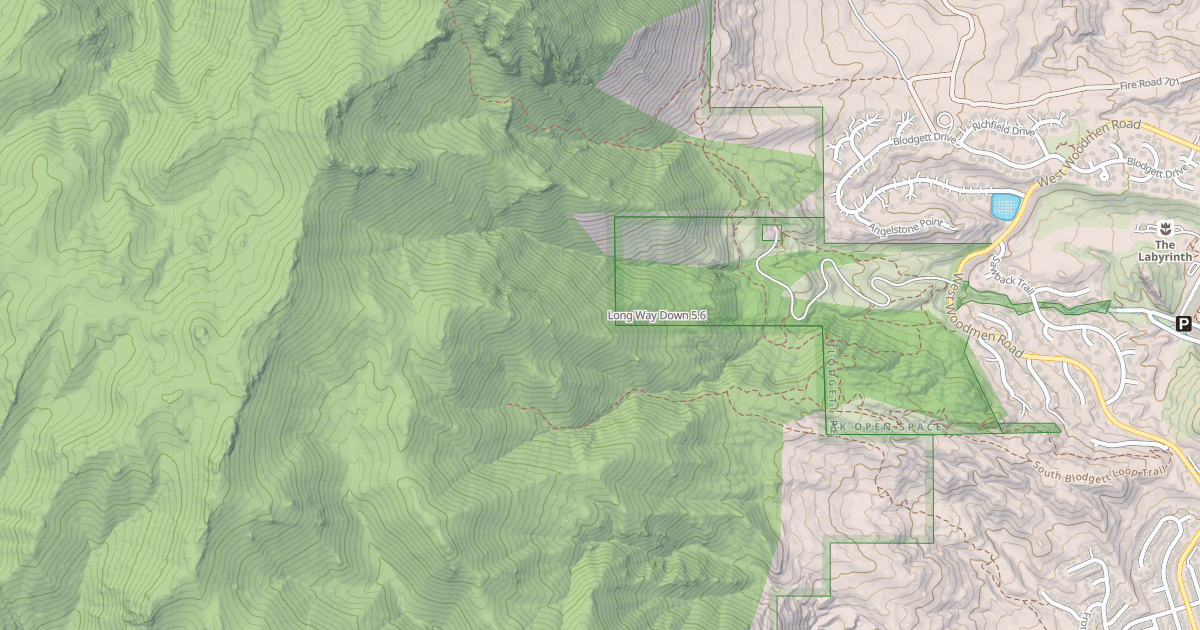 Map preview of Long Way Down