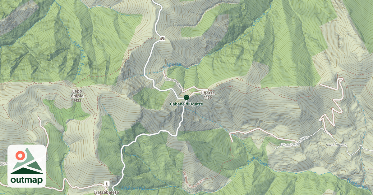 Map of Cabane d'Ugatzé