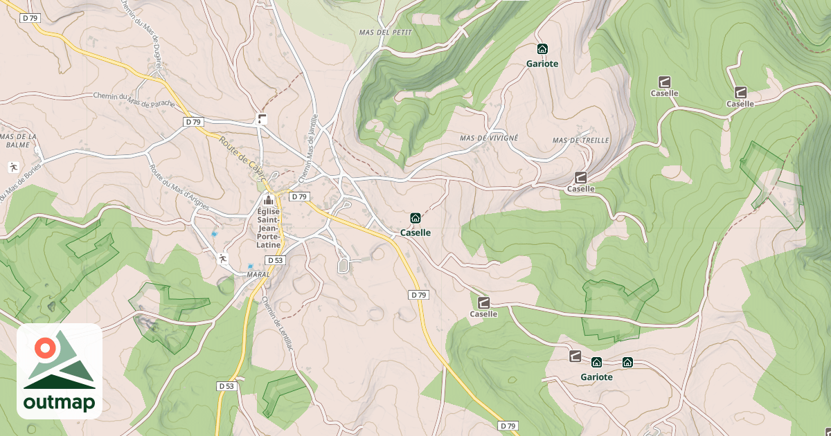 Map of Caselle