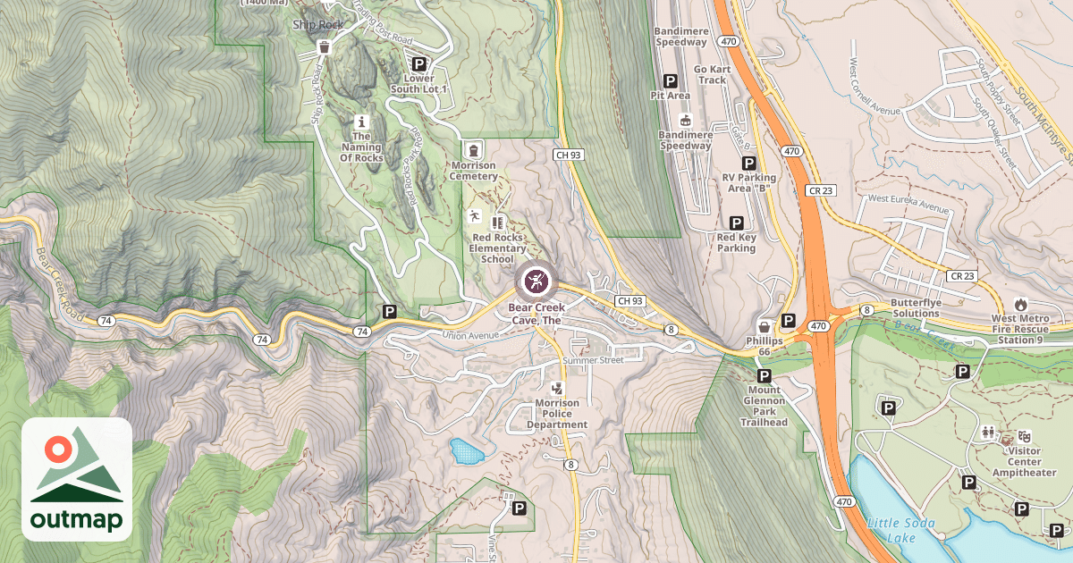 Map of Bear Creek Cave, The