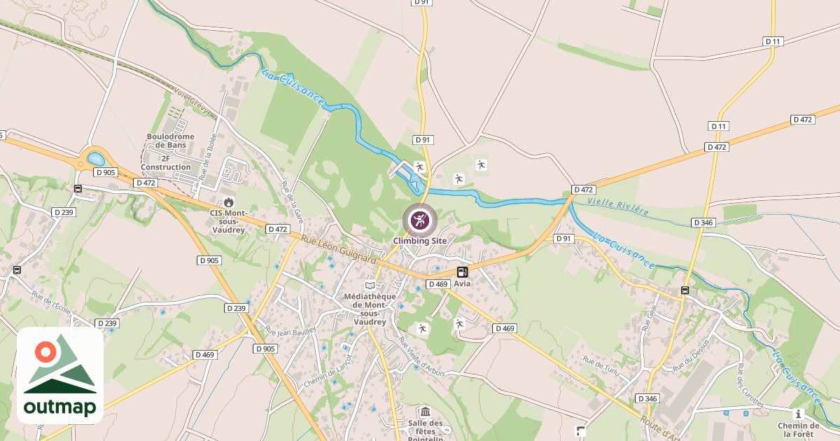 Map of Climbing Site