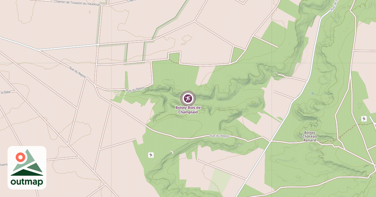 Map of Boissy Bois de Champlaid