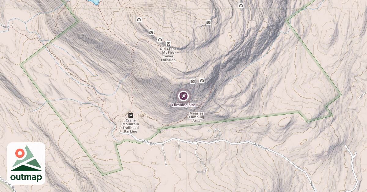Map of Climbing Site