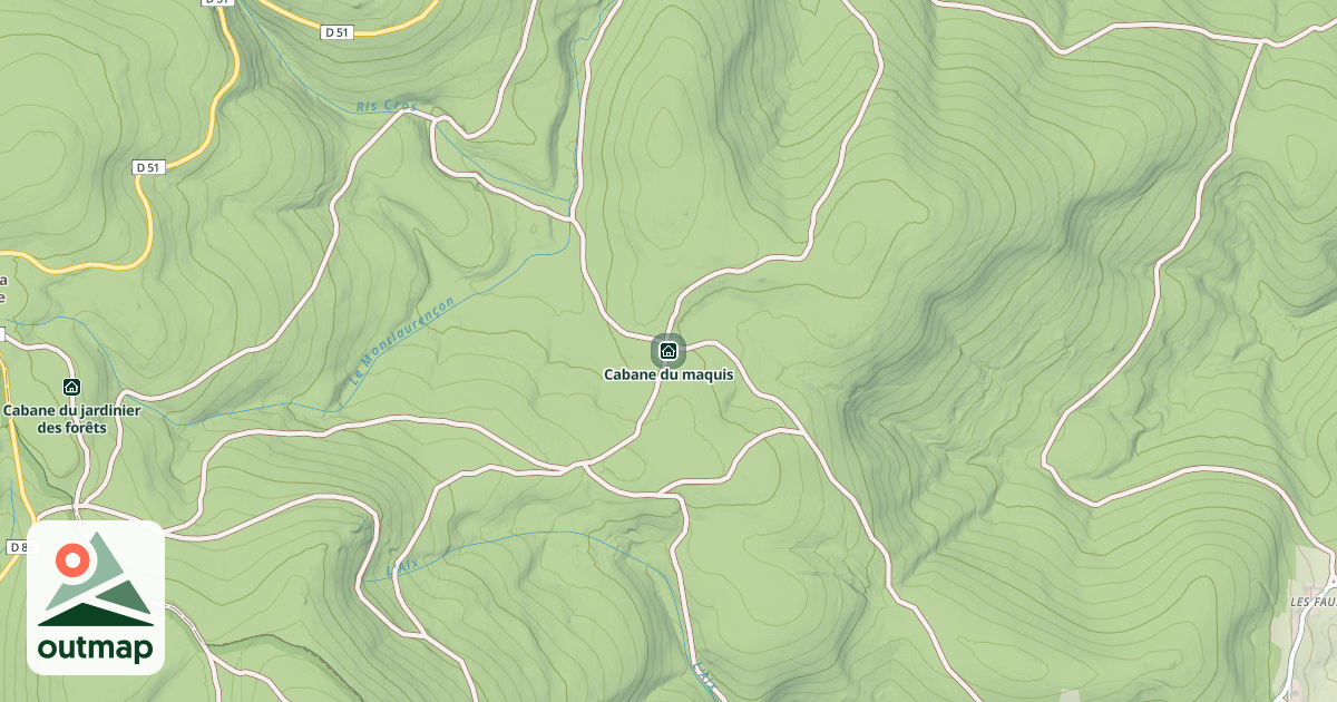 Map of Cabane du maquis