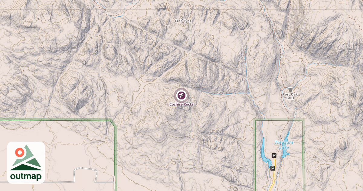 Map of Cochise Rocks