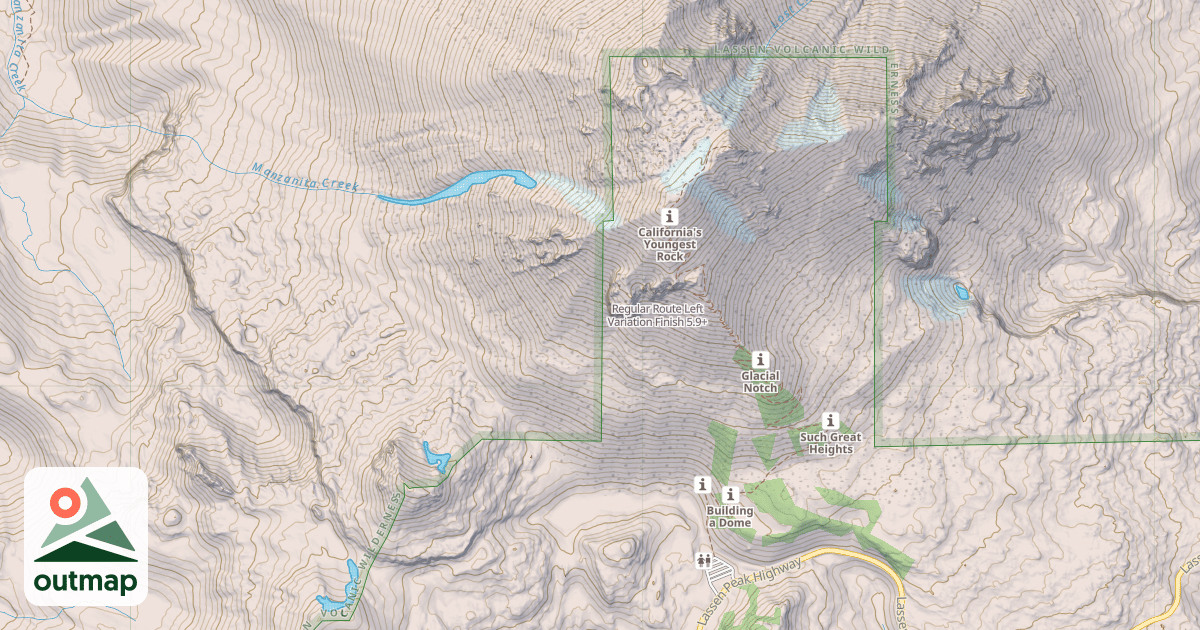 Map of Regular Route Left Variation Finish
