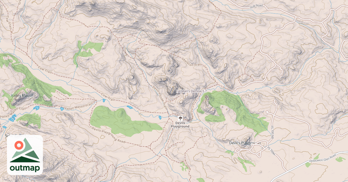 Map of Fat Man's Demise