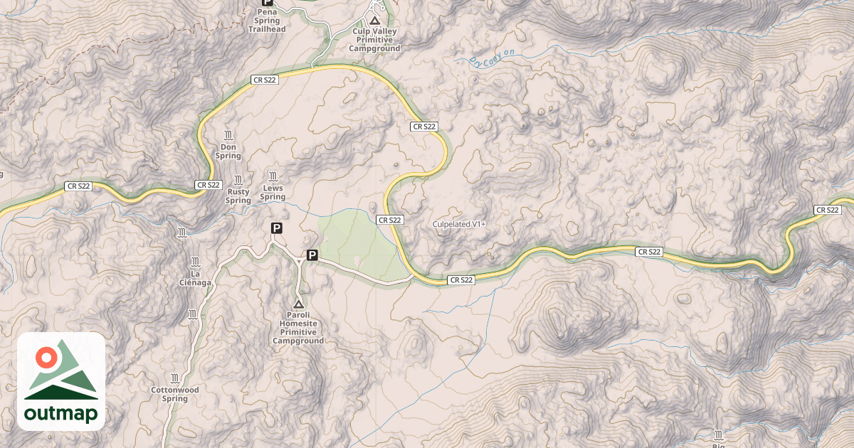 Map of Culpelated