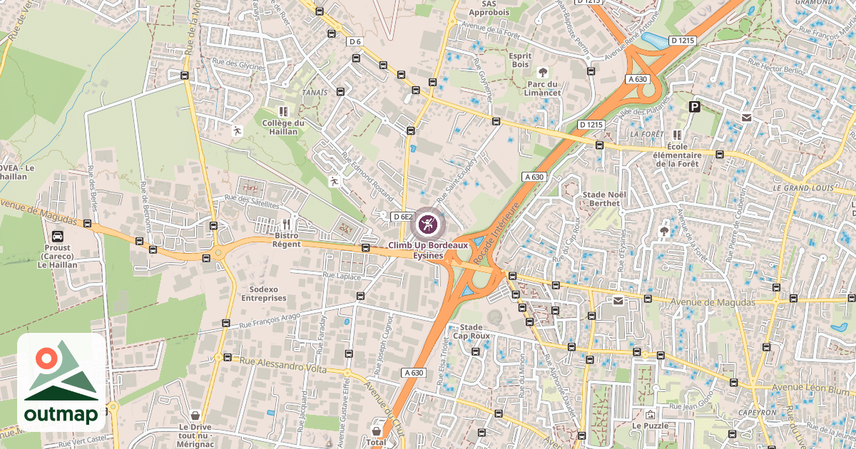 Map of Climb Up Bordeaux Eysines