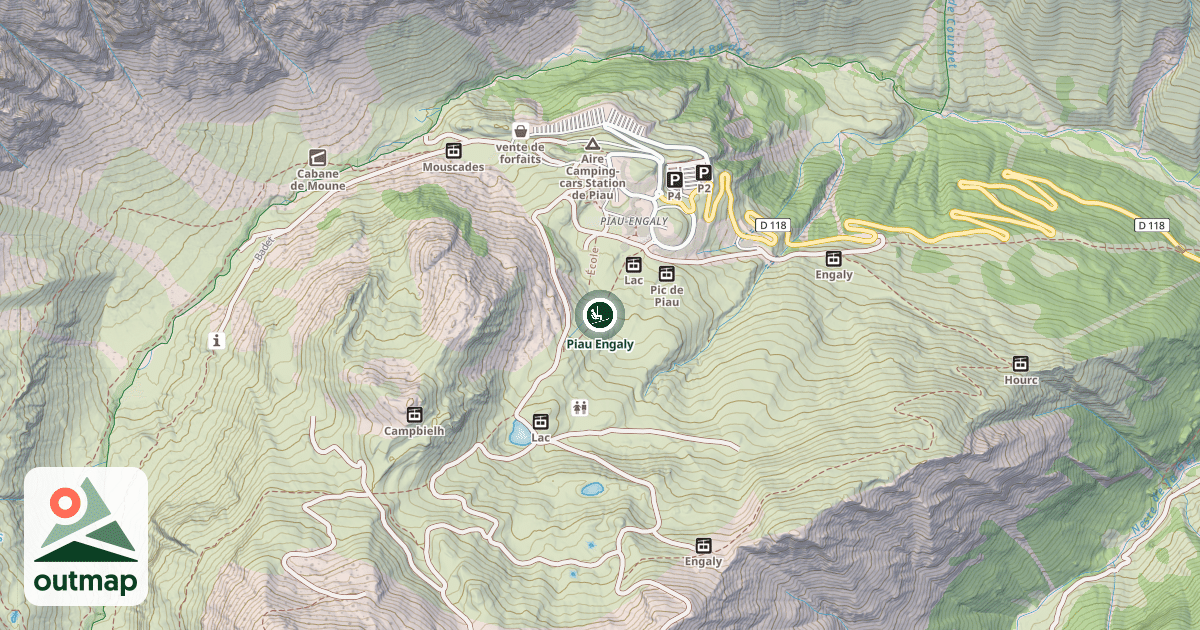 Map of Piau Engaly