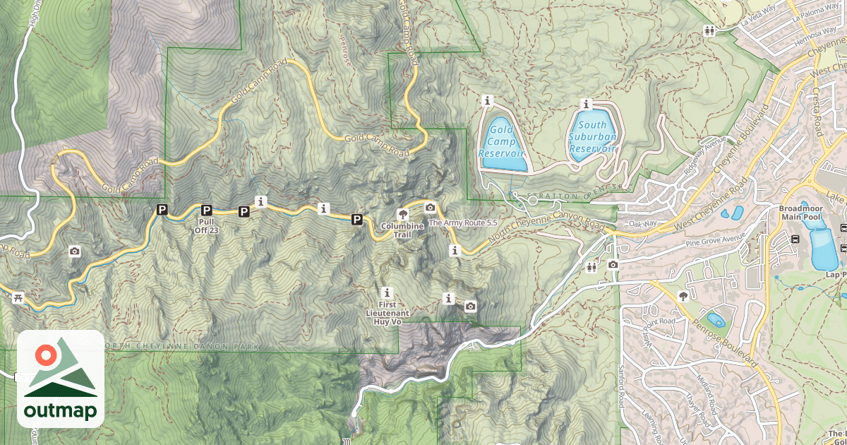 Map of The Army Route