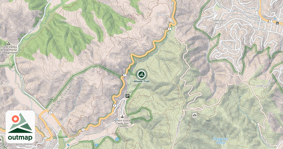 Map of Miwok Trail