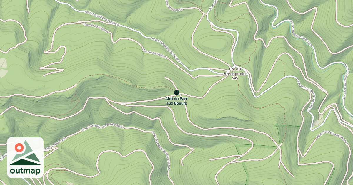 Map of Abri du Parc aux Boeufs