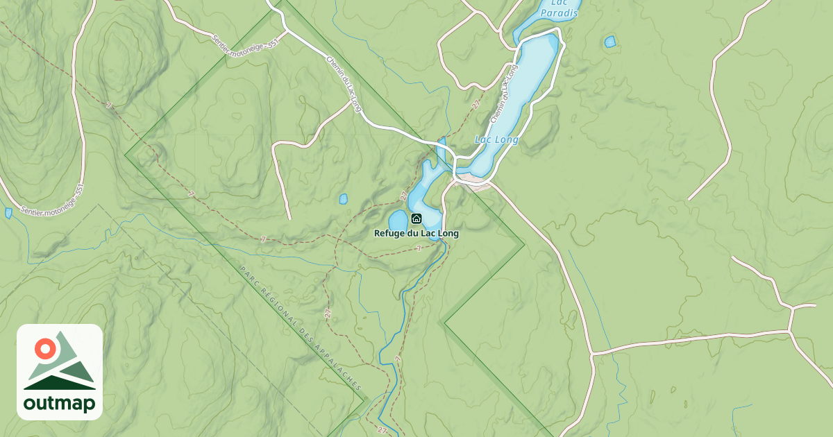 Map of Refuge du Lac Long