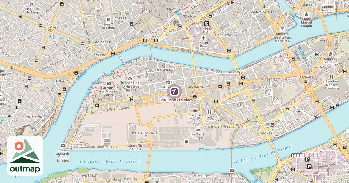Map of Pic & Paroi - Le Bloc