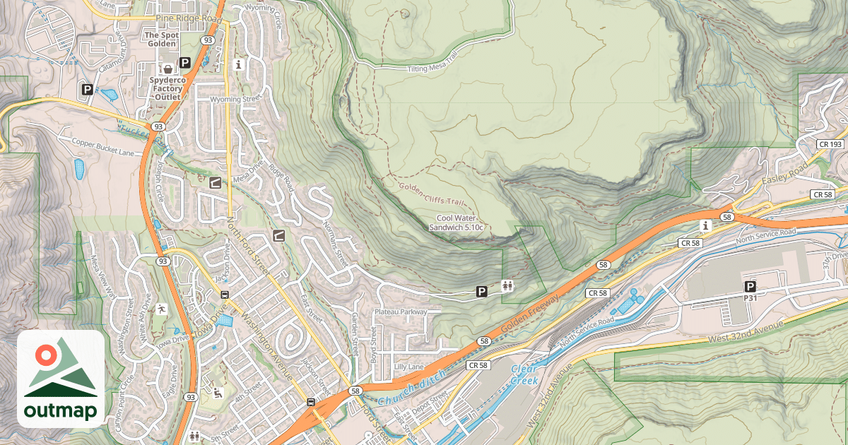 Map of Cool Water Sandwich