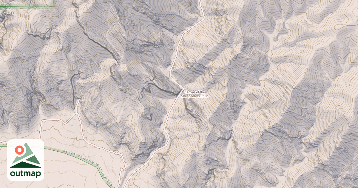 Map of Canvas of the Sheepeaters