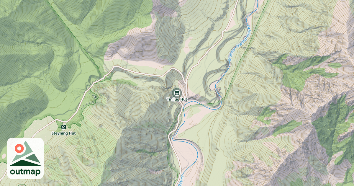 Map of Tin Jug Hut