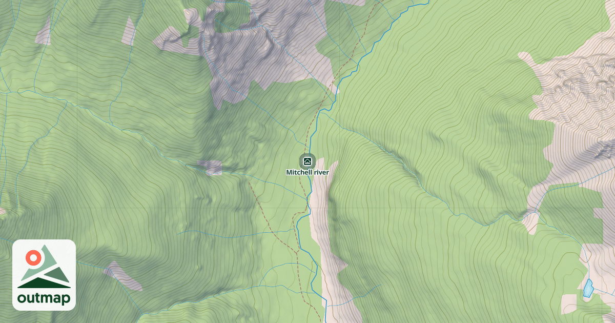 Map of Mitchell river