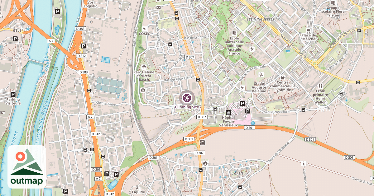 Map of Climbing Site