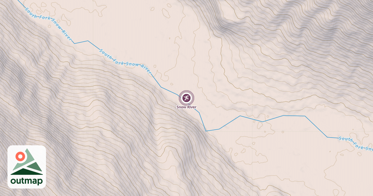 Map of Snow River