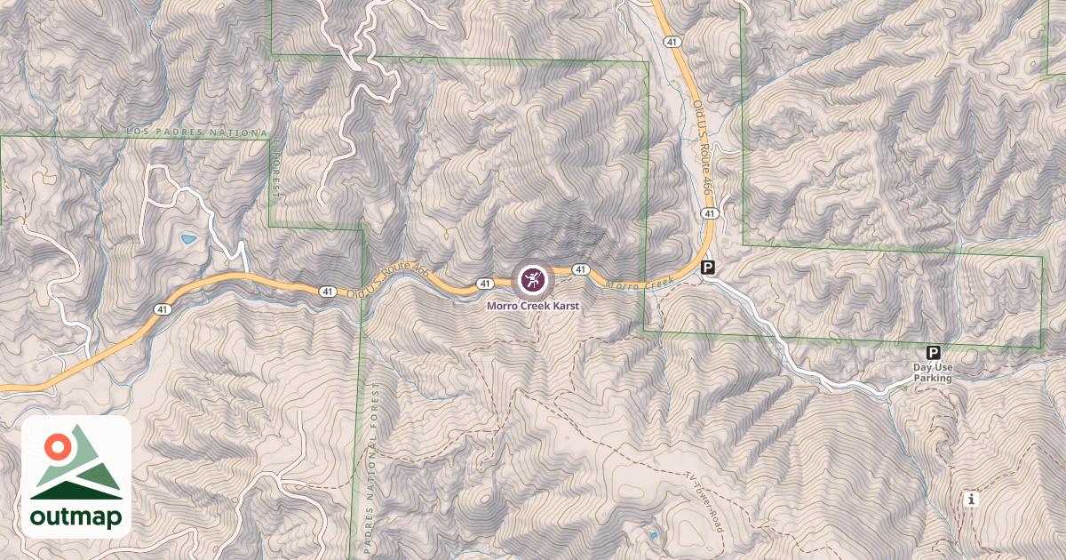 Map of Morro Creek Karst