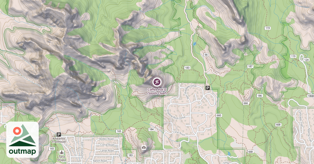 Map of Coffee Pot II (South Chief)