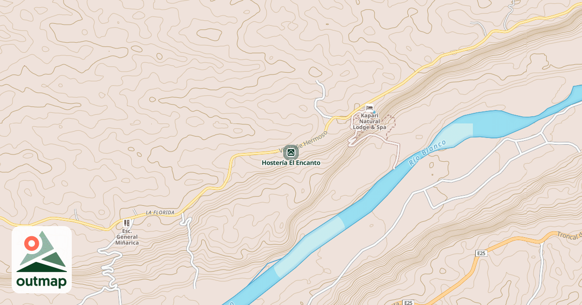 Map of Hostería El Encanto