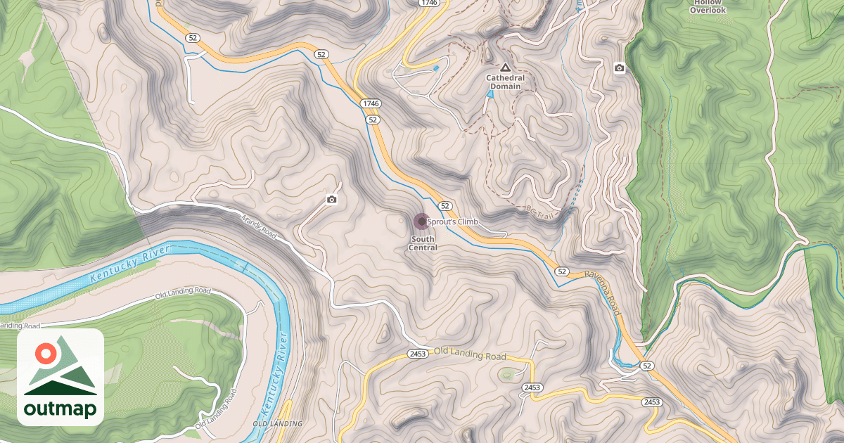 Map of Sprout's Climb