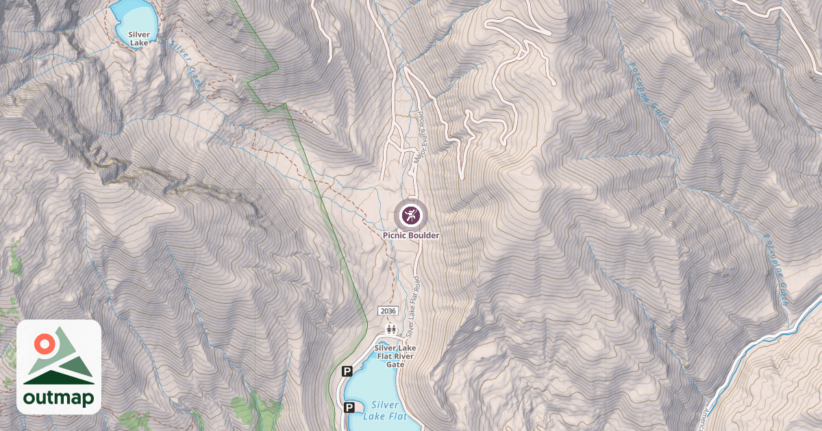 Map of Picnic Boulder
