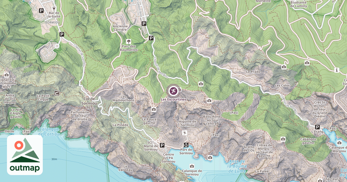Map of Les Escourtines