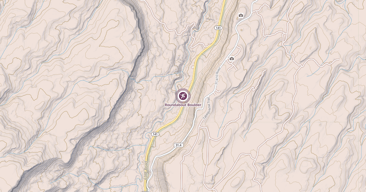 Map preview of Roundabout Boulder