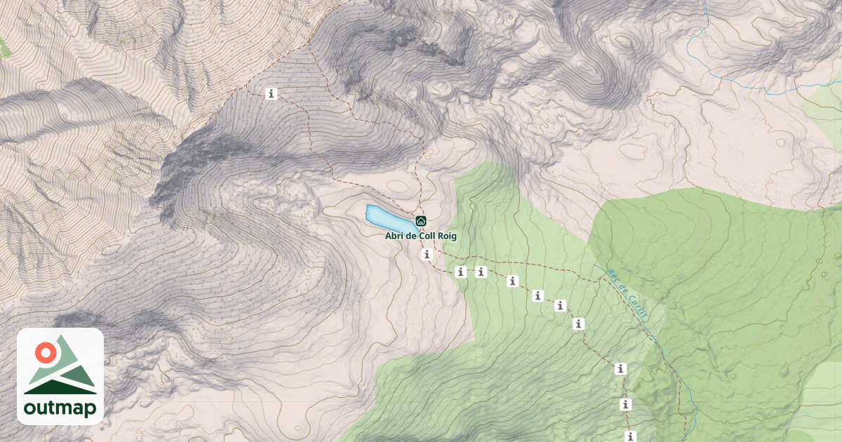 Map of Abri de Coll Roig