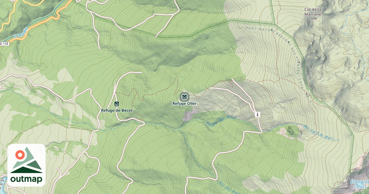 Map of Refuge Oller
