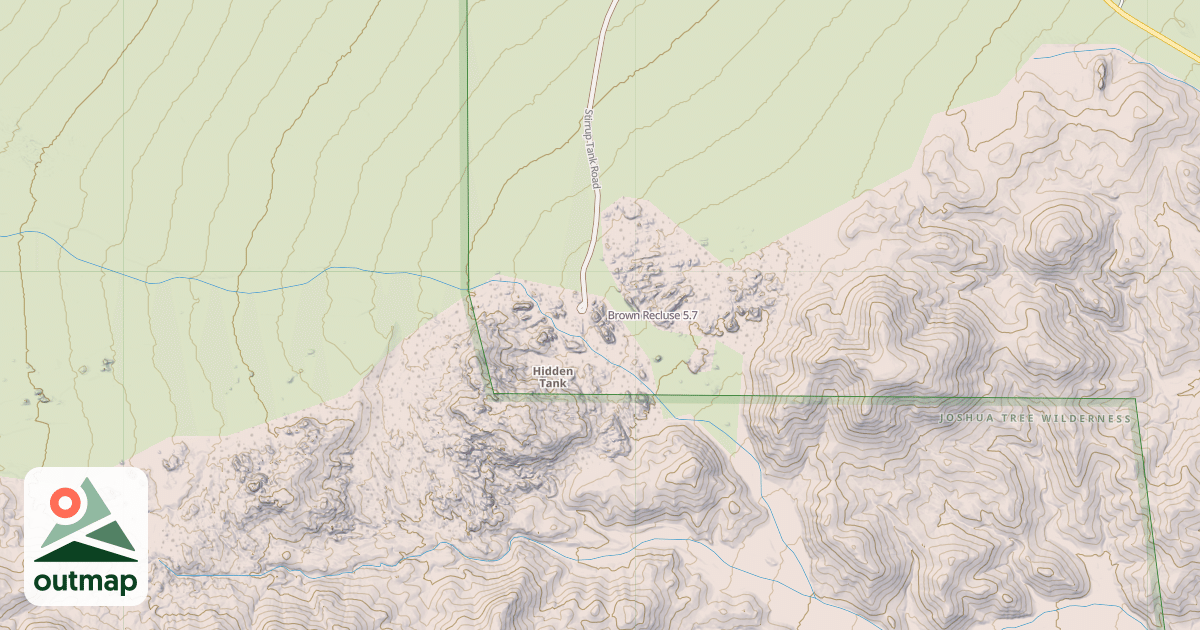 Map of Brown Recluse