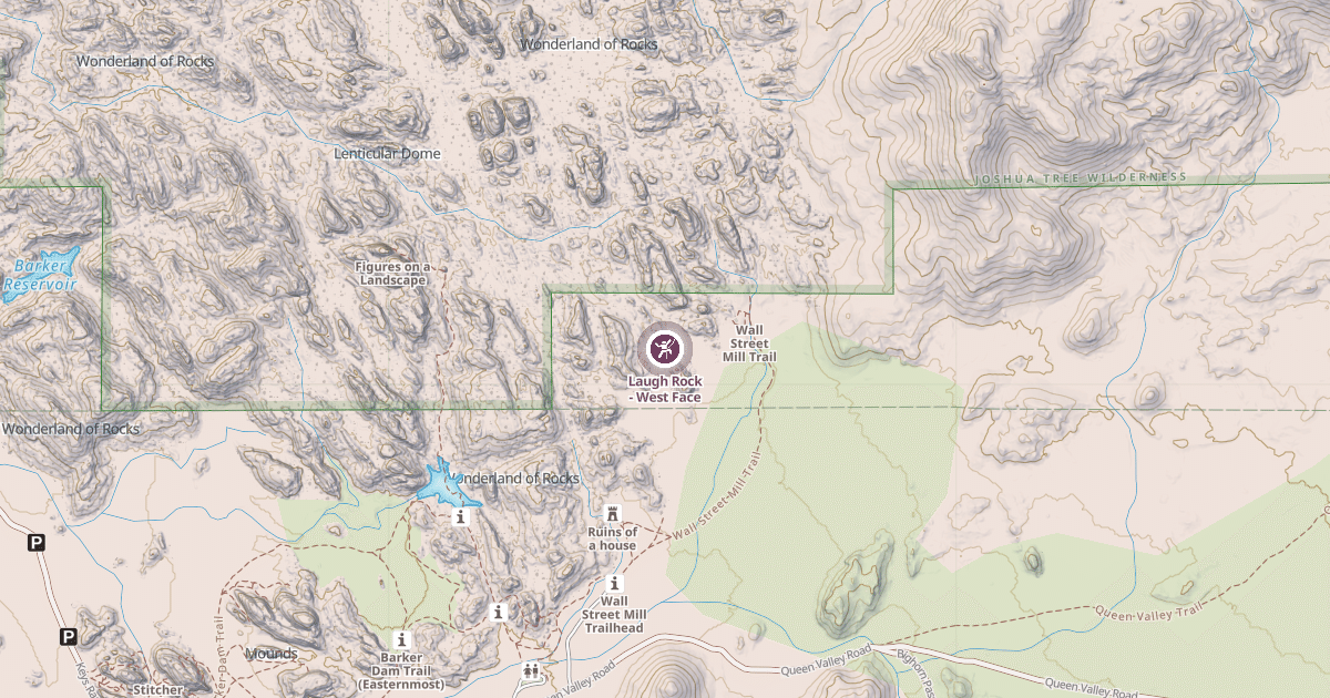 Map preview of Laugh Rock - West Face