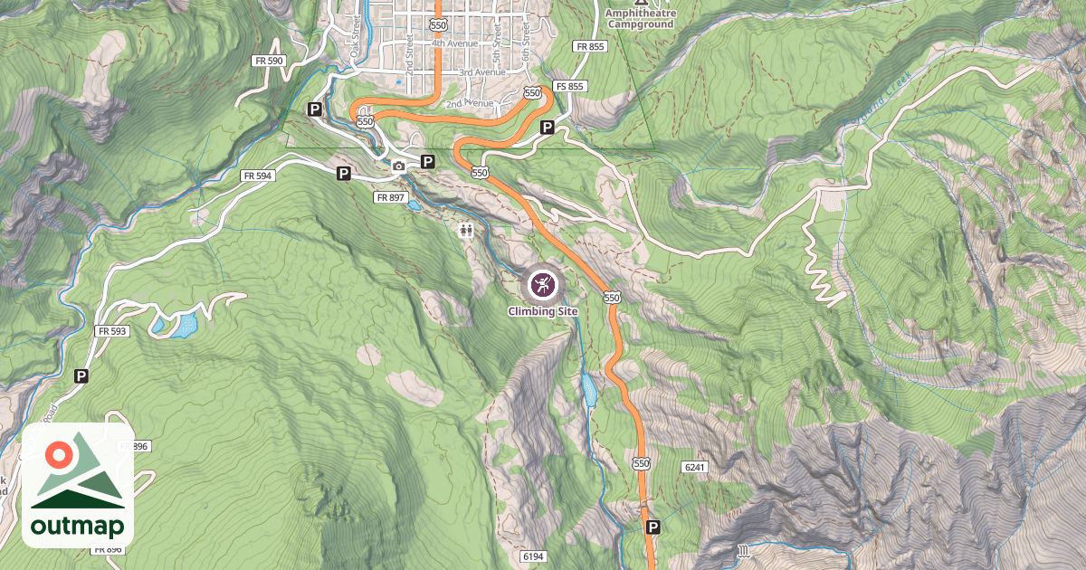 Map of Climbing Site