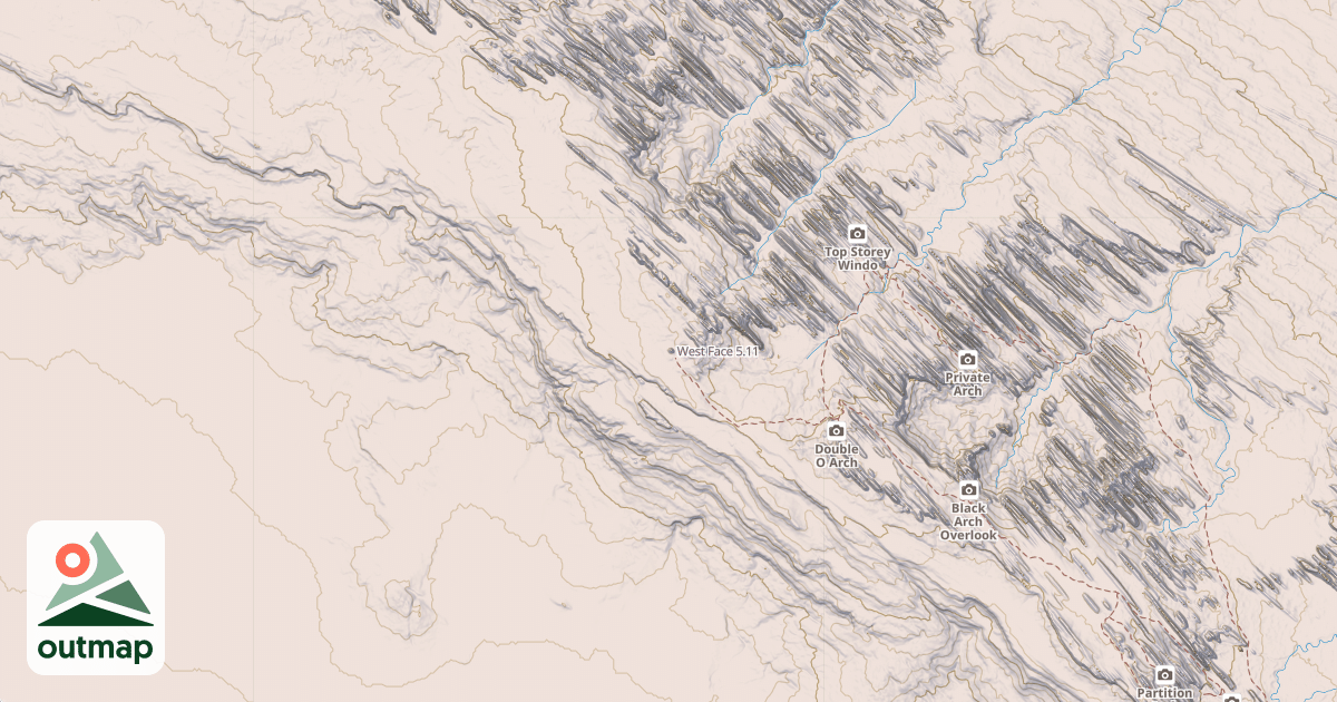 Map of West Face